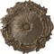 Ekena Millwork Plymouth Ceiling Medallion (Fits Canopies up to 1 5/8"), 16 3/4"OD x 1 3/8"P, Warm Silver CM16PLWSS - alternate 1